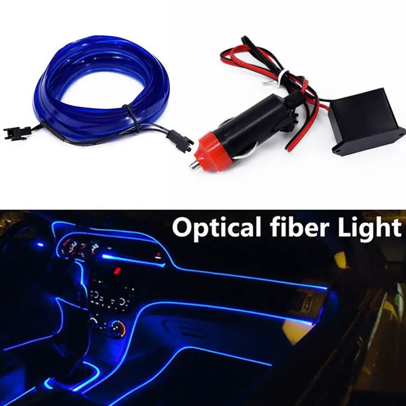 Интерьер автомобиля с неоновой атмосферой 12 В светящийся электролюминесцентный