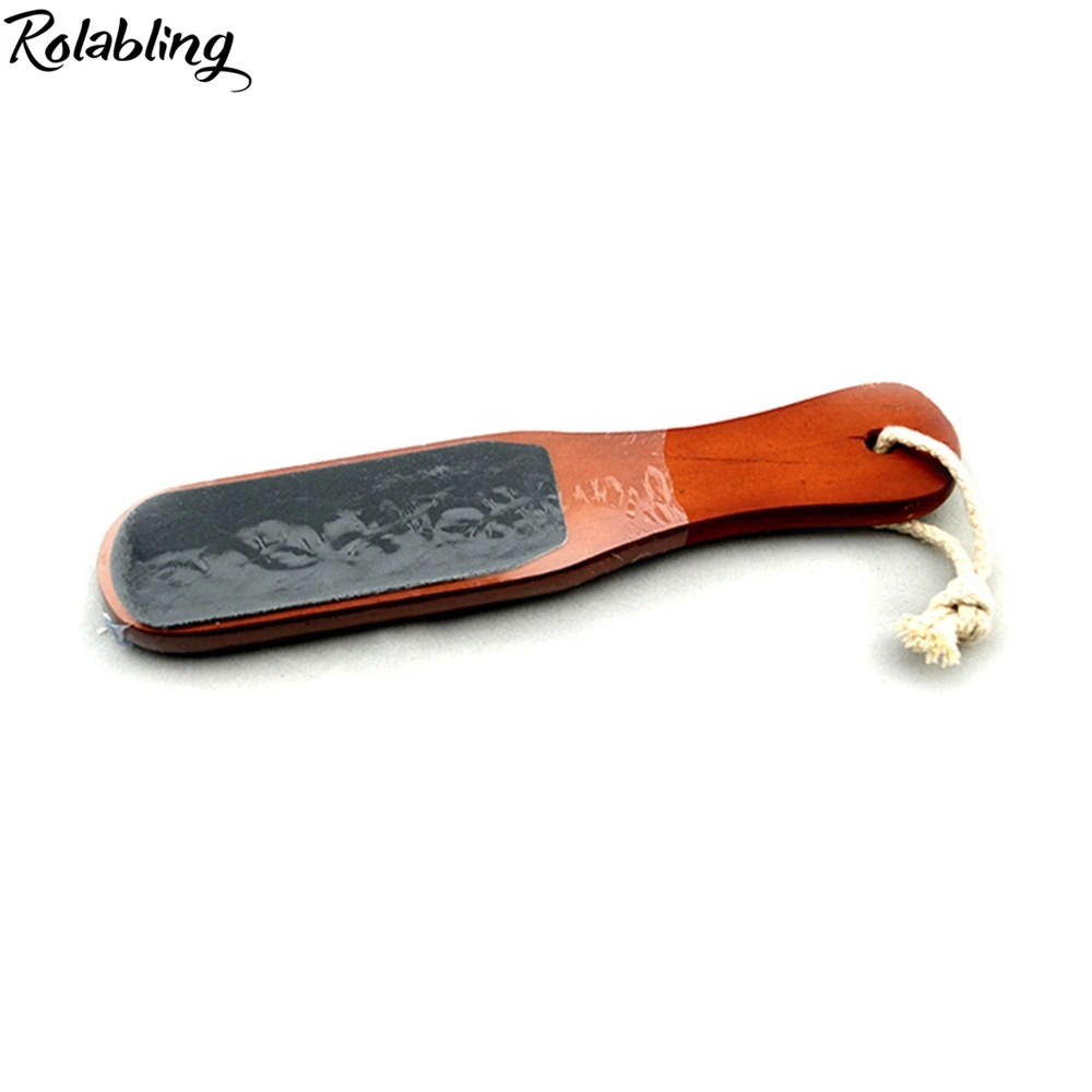Rolabling Двусторонняя пилка для ног из твердой древесины средство удаления мозолей