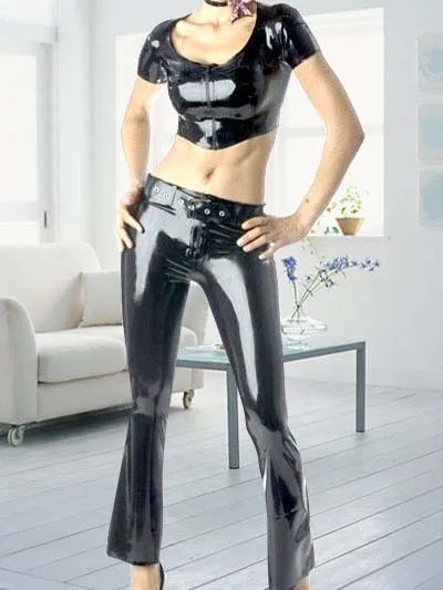 

Latex/Rubber/Fetish/Catsuit/Costume/Masquerade/sexy/party/Black-Latex-Lindsey-Crop