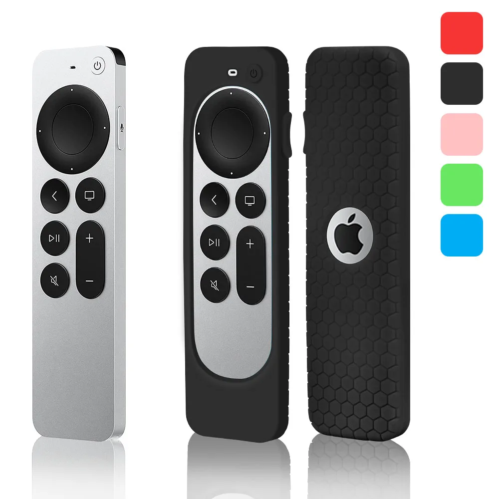 

Silicone Remote Control Case for Apple TV Siri Remote 2nd Gen Controller Protective Cover Smart 4K TV 2021