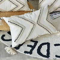 modern minimalist nordic style pillowcase ins cushions tassel lace hanging flag office chair floor cushion family decorations