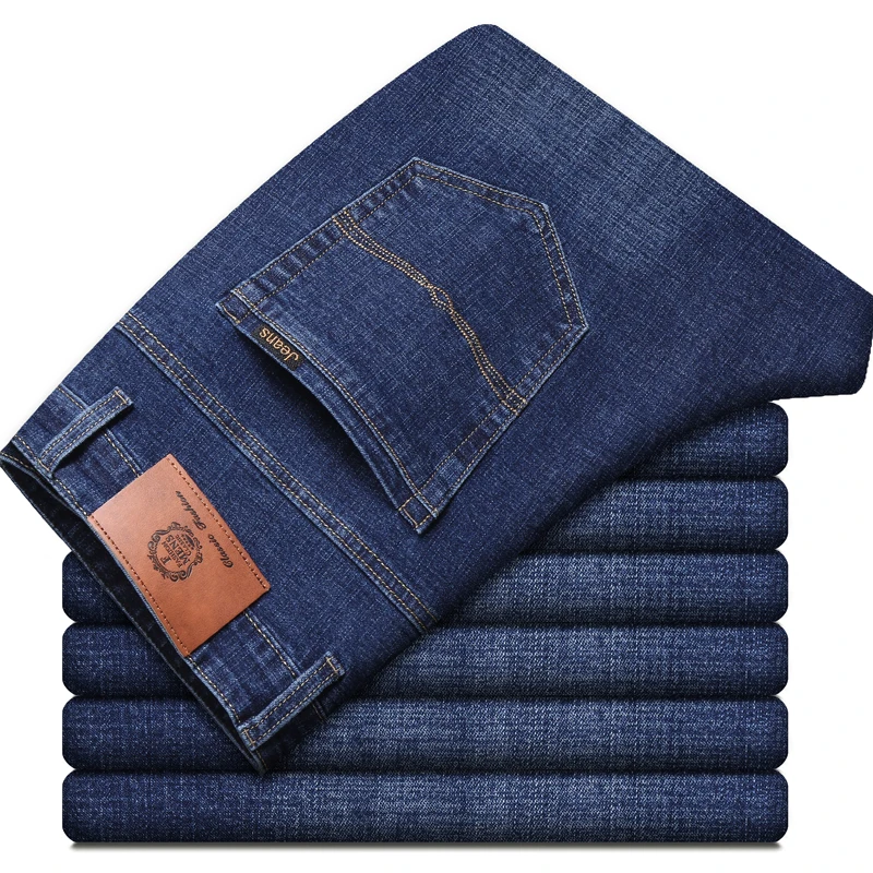 Джинсы мужские прямые в повседневном и деловом стиле большие размеры 28 35 40 |