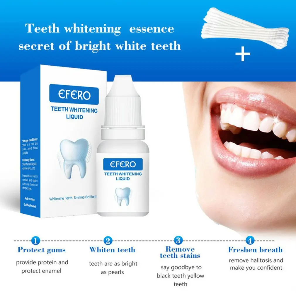 

10ml Teeth Whitening Serum Gel Dental Oral Hygiene Effective Remove Stains Plaque Teeth Cleaning Essence Dental Care Toothpaste