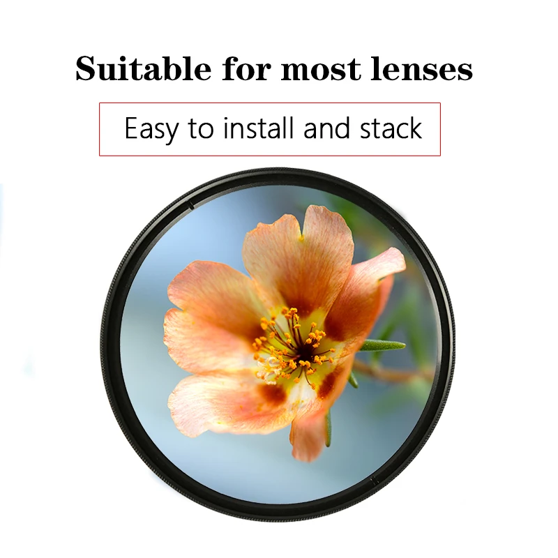 Walkingway Macro Close up Lens Filter 52mm Macro Filter 62mm 37mm 67 72 77 82 55 58 40.5 49mm Filtor for DSLR SLR Camera