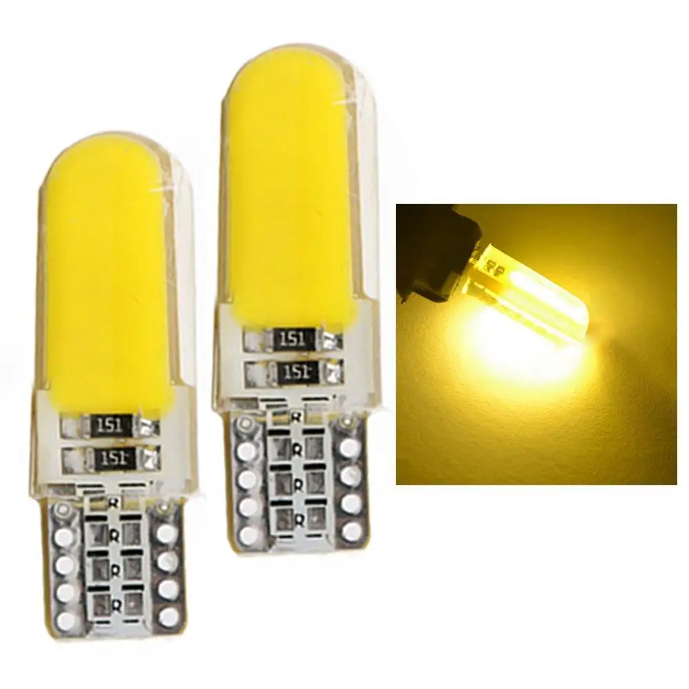 

2Pcs T10 194 2825 WY5W LED Canbus Super Bright License Light Width Lamp Bulbs