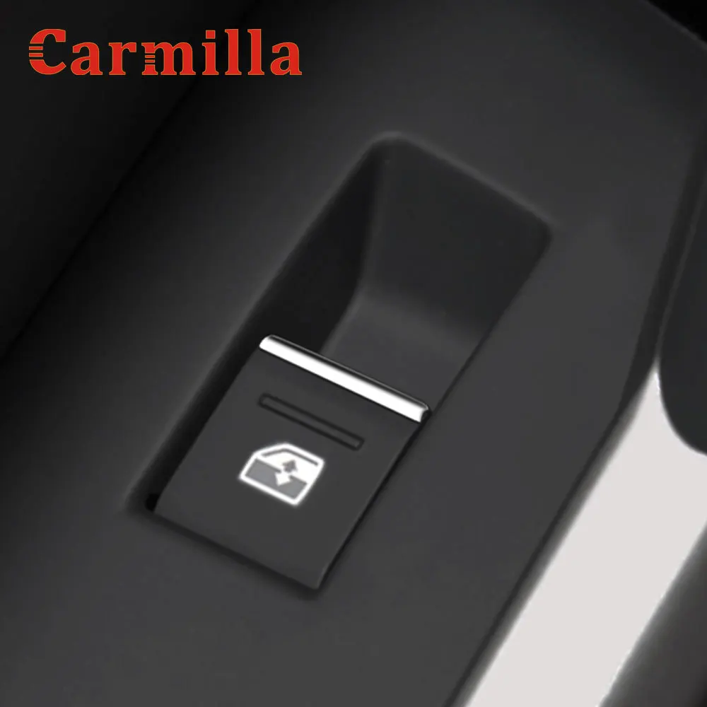 

Carmilla ABS Chrome 7Pcs/Set Car Windows Lifter Trim for Audi Q3 2019 2020 Window Lift Buttons Decorate Sequins Accessories