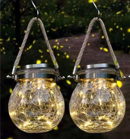 20 светодиодный светильник с солнечной романтической стеклянной баночкой