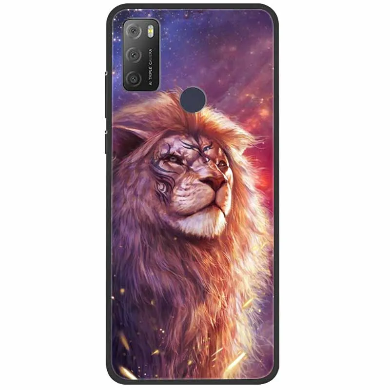 Для Alcatel 1 S 2021 чехол противоударный силиконовый мягкий ТПУ для телефона 3L s Funda Coque 3