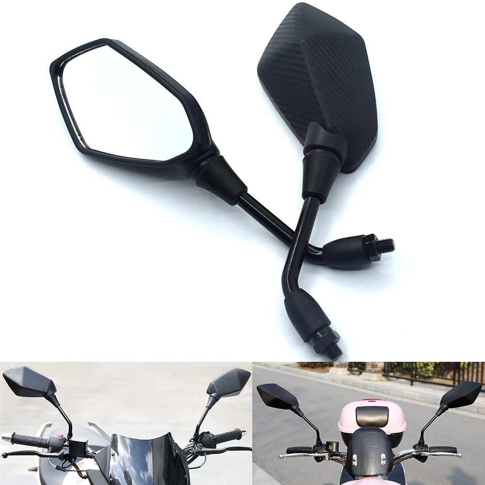 Универсальный 10 мм мотоцикл зеркало заднего вида боковое Распродажа Большой