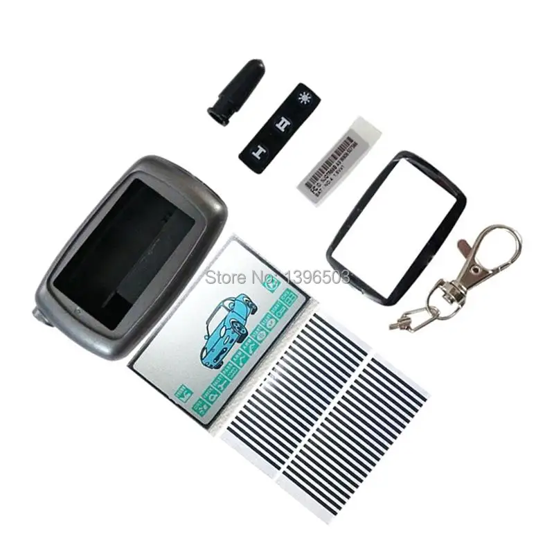 A9 Case Keychain Body Cover + Lcd display flexible cable Zebra Stripes For Two Way Car Alarm Starline 2-WAY Remote Control | Автомобили и