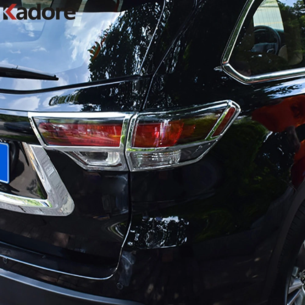 Для Toyota Highlander 2018 2019 ABS хром внешний задний фонарь Крышка лампы рамка литье отделка