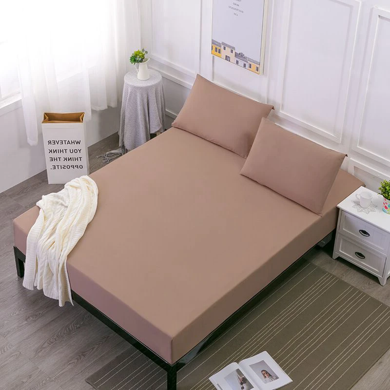 Водонепроницаемый Матрас защитный чехол шлифовальный однотонный черный серый