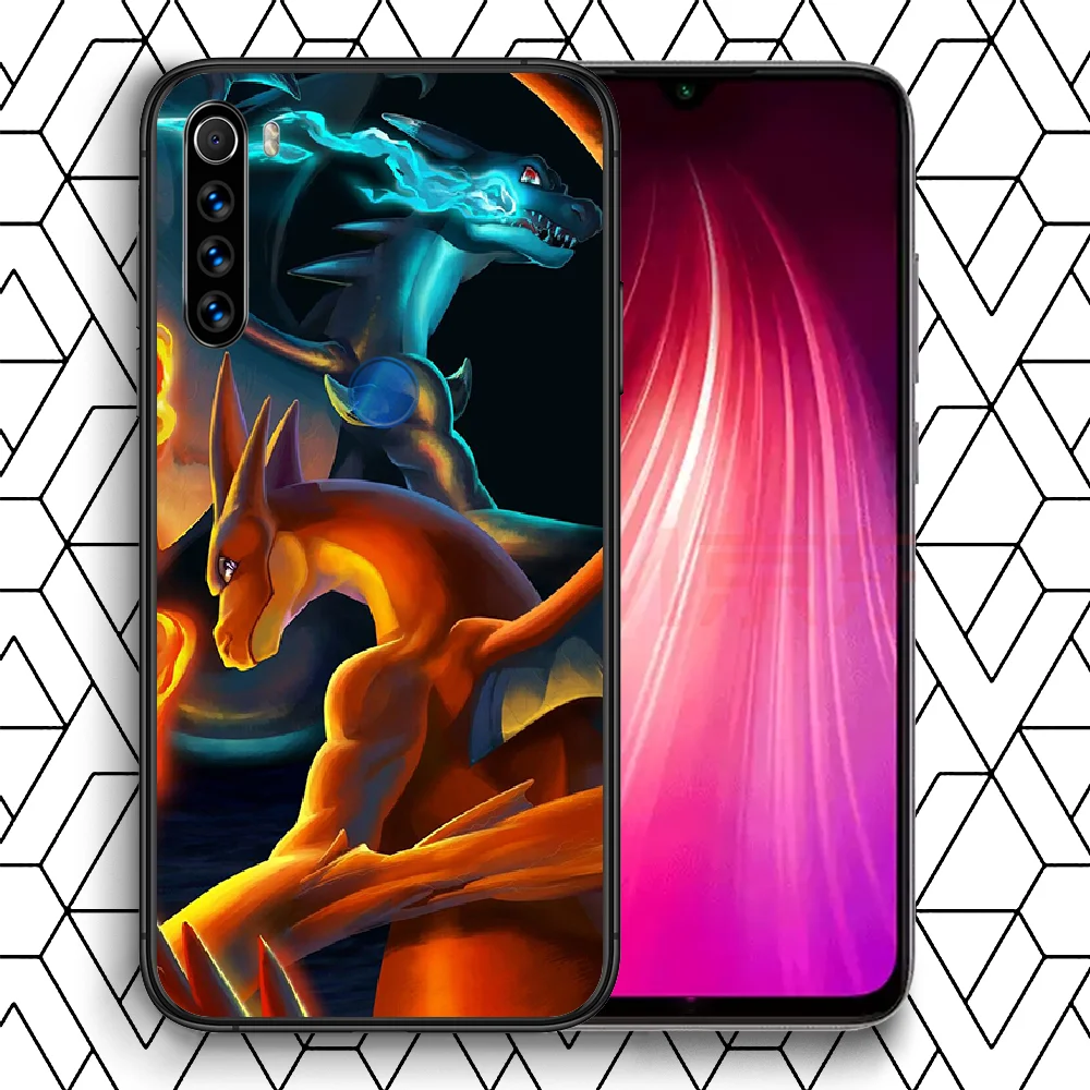 

Cute Pokemons Phone Case Cover Hull For XIAOMI Redmi 7 7a 8 8a 9 9a NOTE 6 7 8 8t 9 9s Pro Max 4X black Funda Painting Cell