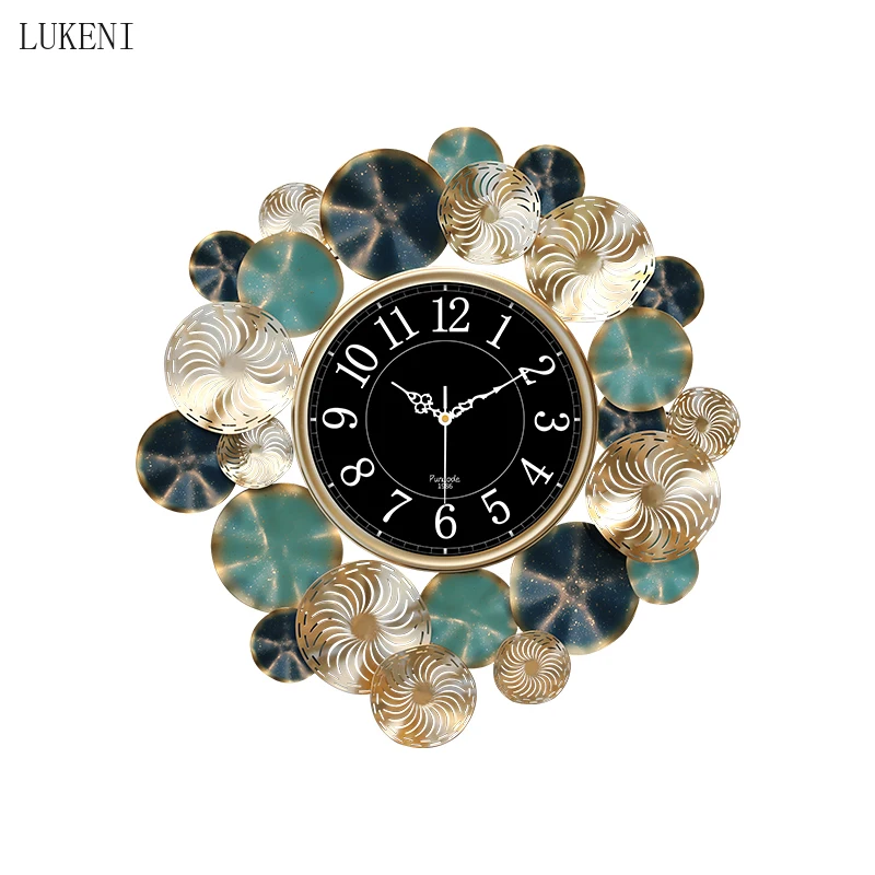 

European Style Wall Clock Living Room Fashion Home Clock Atmosphere Silent Luxury Bedroom Wall Creative Art Wall Watch