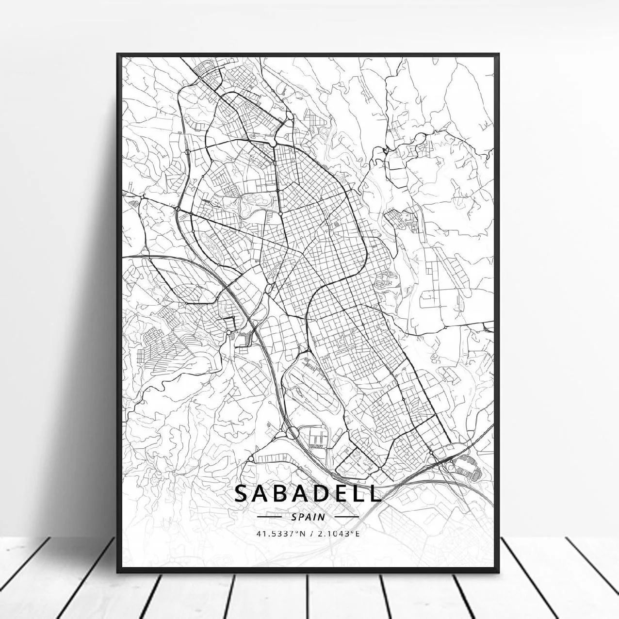 Настенная картина MT767 черно-белая искусственная фотография в Испании