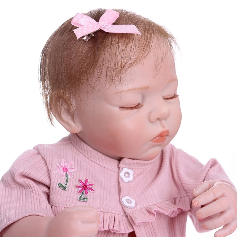 

49cm Doll Realistic Full Soft Silicone Vinyl Newborn Sleeping Babies Monkey Toy 97BC