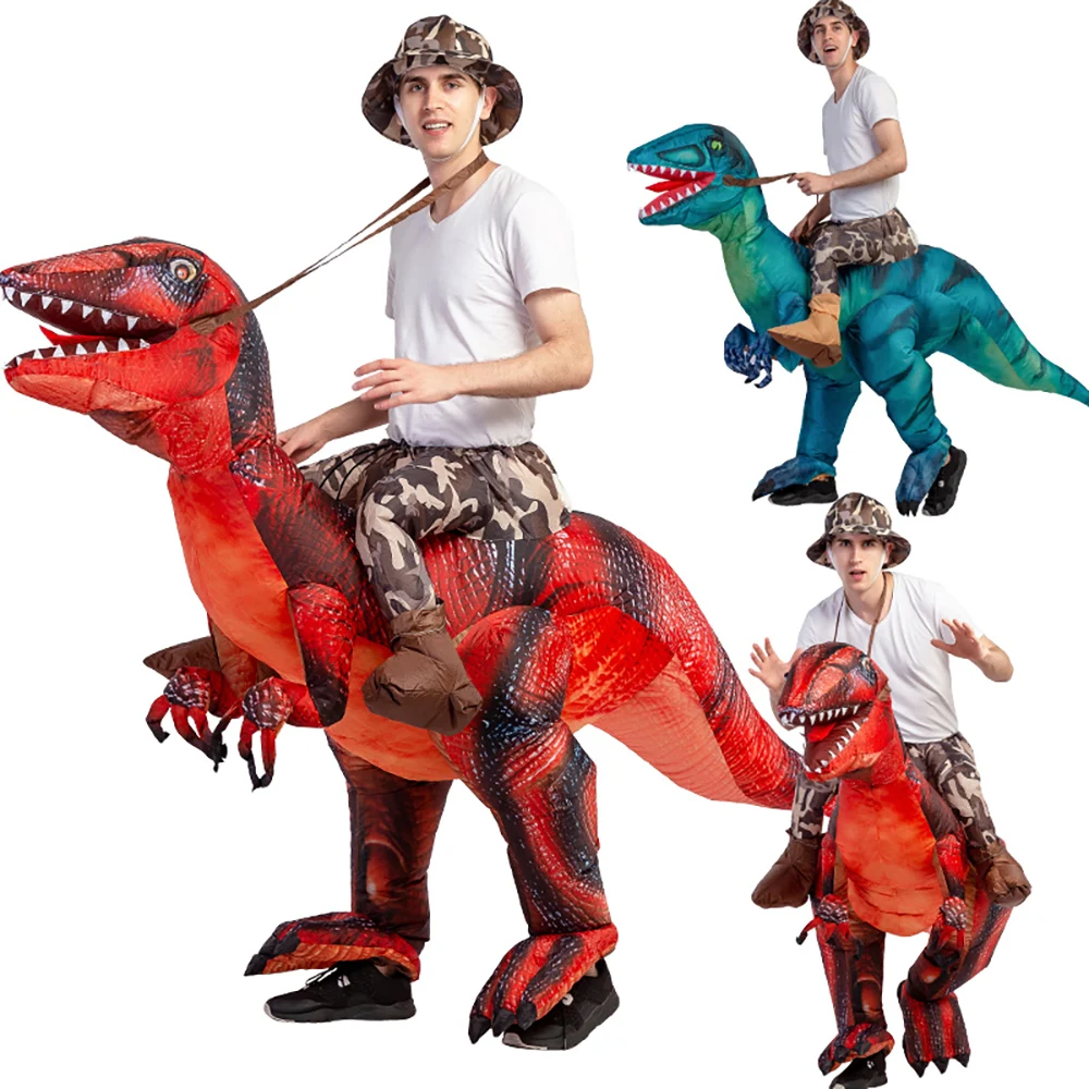 Костюм-талисман Velociraptor T REX надувной для взрослых аниме косплей динозавр воздух