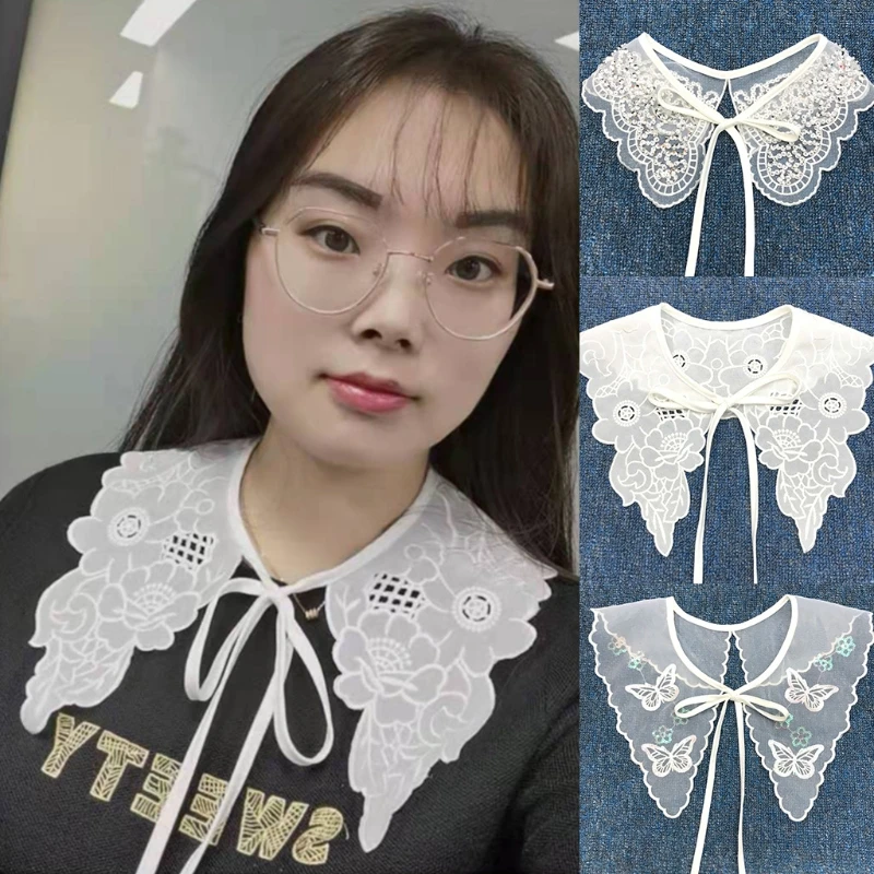 Женское винтажное платье ханьфу накладной воротник шаль ажурная вышивка