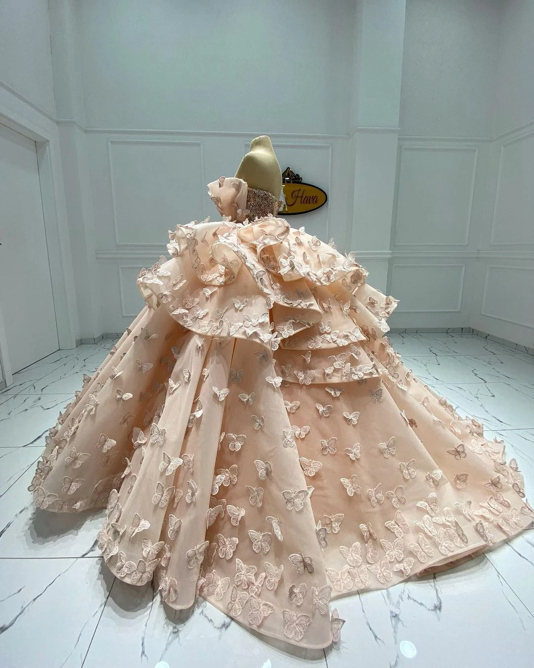 

Светильник-розовое элегантное высококачественное женское платье А-силуэта длиной до пола без бретелек бабочки с оборками многослойное веч...