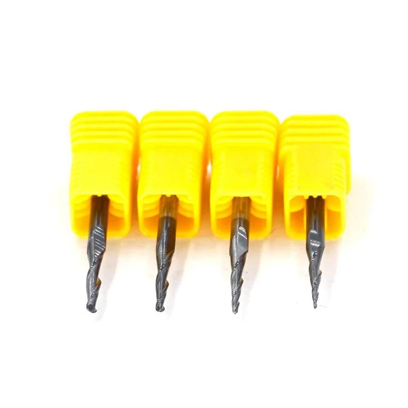 

Концевые фрезы с хвостовиком 1/8 дюймов R0.25 R0.5 R0.75 R1.0, 4 шт.