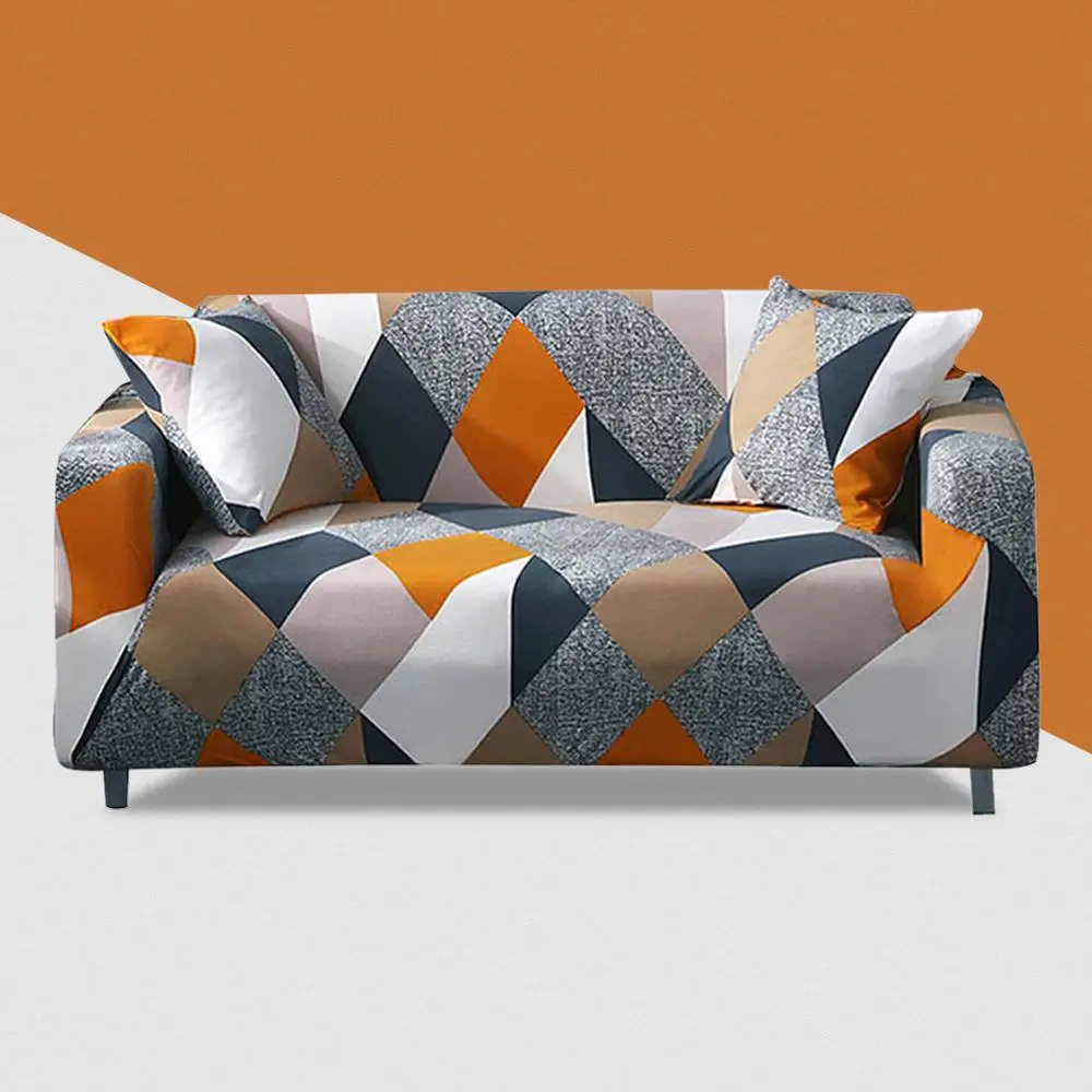 Растягивающийся чехол для дивана секционный эластичный в форме буквы L гостиной