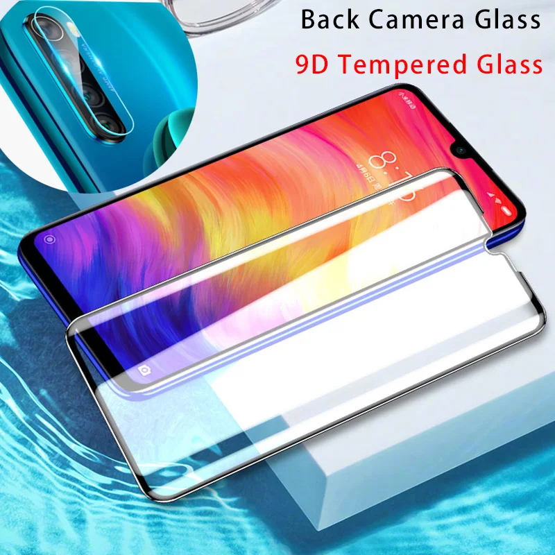 2 в 1 9D Защитная пленка для экрана, Защитное стекло для Redmi Note 8 Pro 5 6 Pro 4 4X камера, Защитная пленка для Xiaomi Redmi Note 7 K20