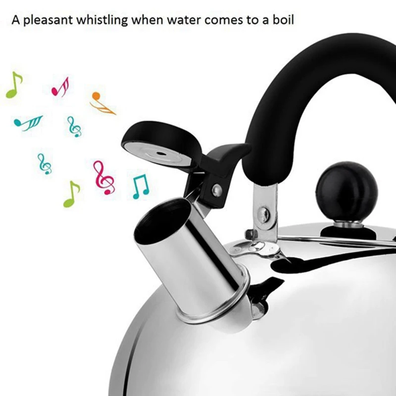 XMX-Tea Kettle Stovetop Whistling Tea Pot Stainless Steel Kettles Pots for Stove Top 3L Capacity with Capsule Base By | Бытовая техника