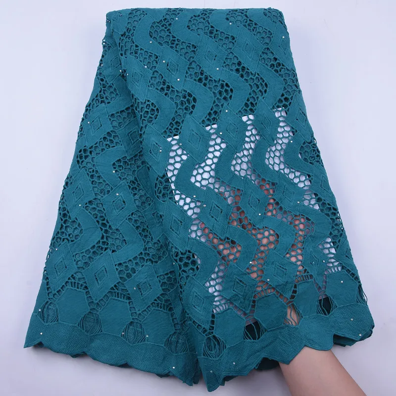

Новый дизайн Африканский гипюр шнур Водорастворимая кружевная ткань с камнем 2020 Высококачественная французская сетчатая кружевная ткань ...