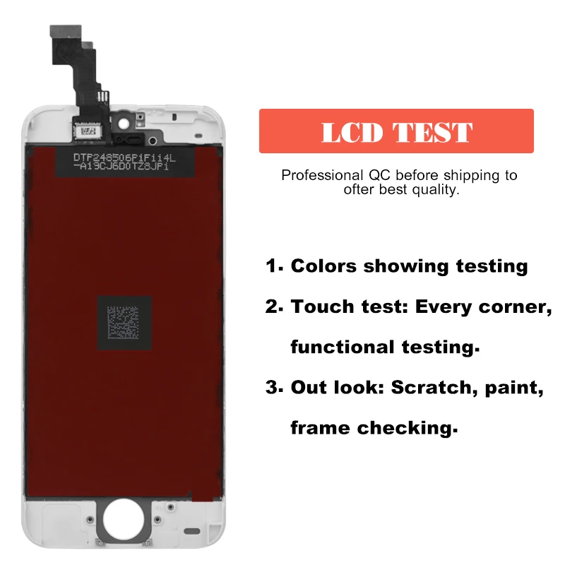 Качество AAA ecran для iPhone 5 5S 5C ЖК дисплей сенсорный экран с дигитайзером запасные