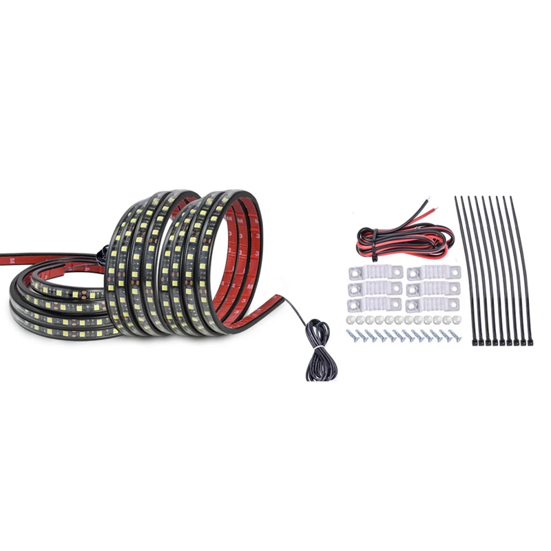 

Световая лента для задних ворот грузовика SMD5050, 150 см, 90 светодиодов, водонепроницаемая световая полоса для багажника автомобиля, освещение ...