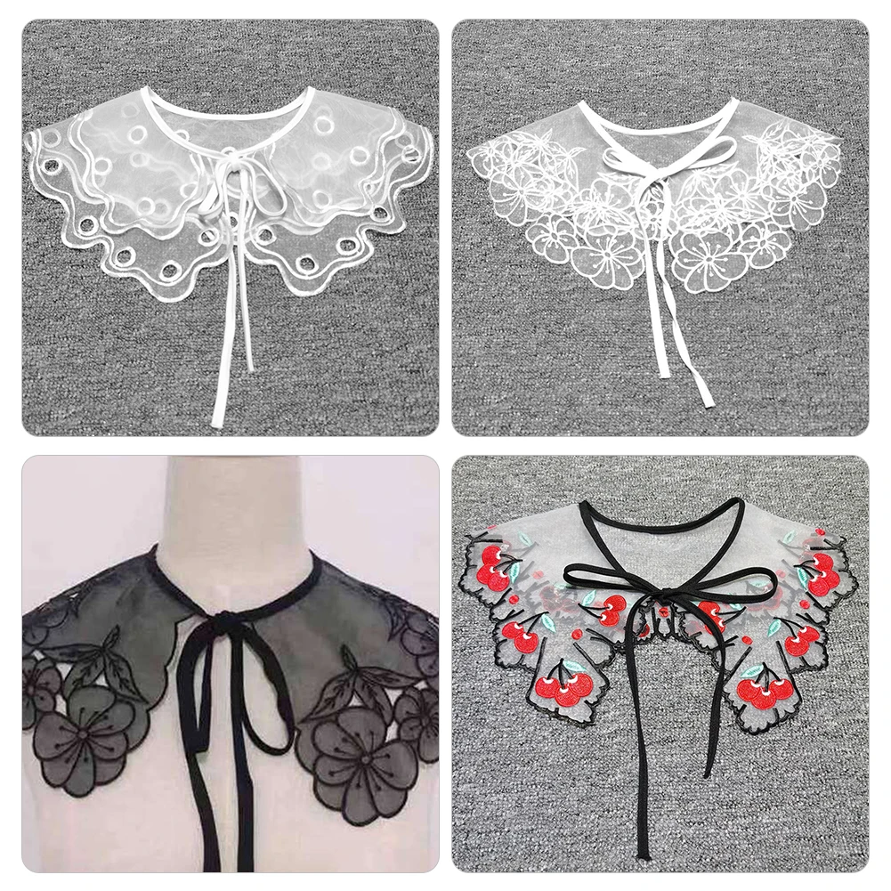 Новая блузка-рубашка с ложным воротником на шнуровке декоративный воротник для