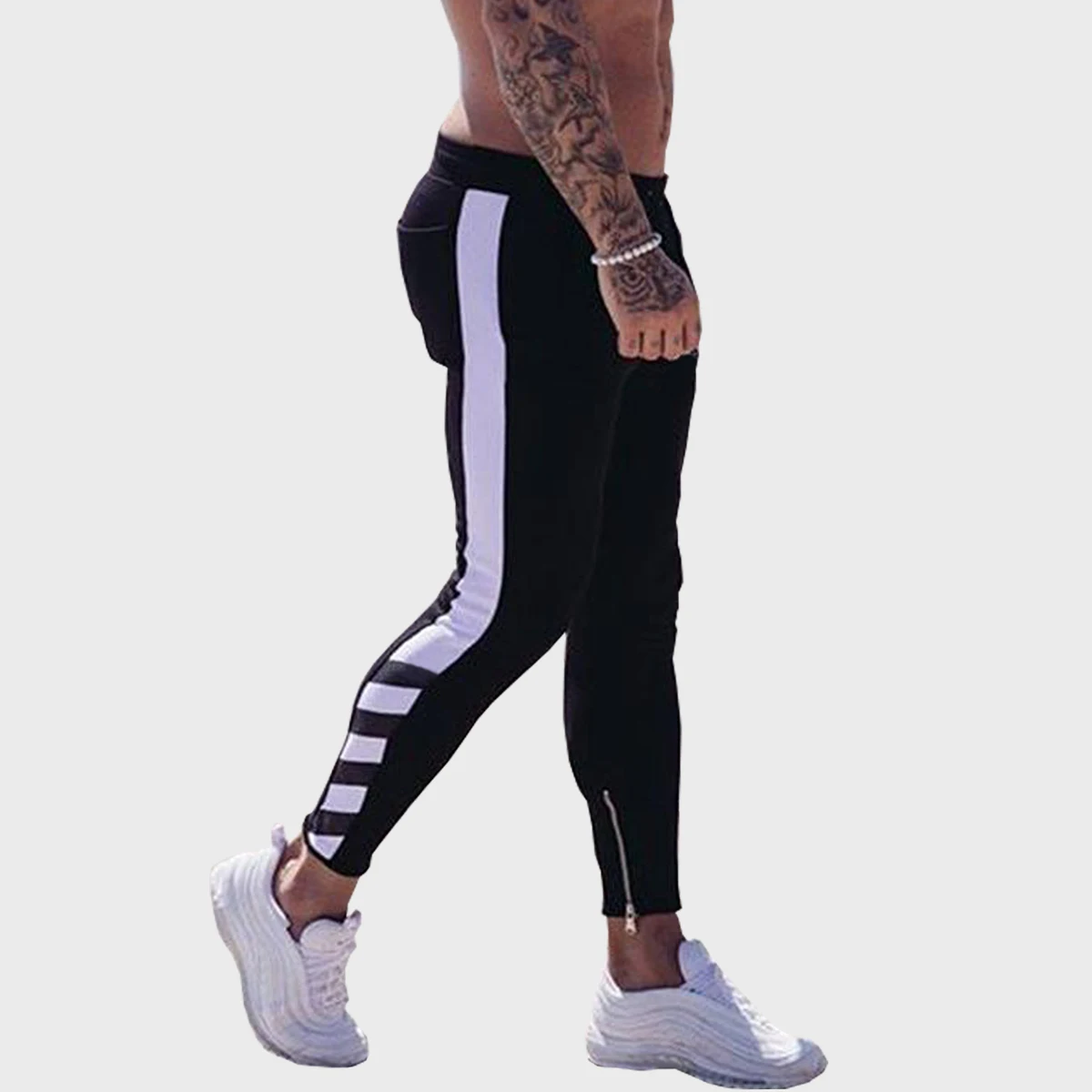 Мужские спортивные брюки BOLUBAO для бега фитнеса новые модные мужские с принтом