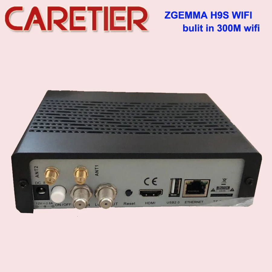 Супер ZGEMMA H9S 4K UHD tv Box H.265/HEVC поддержка QT Stalker IP tv один DVB-S2X спутниковый тюнер