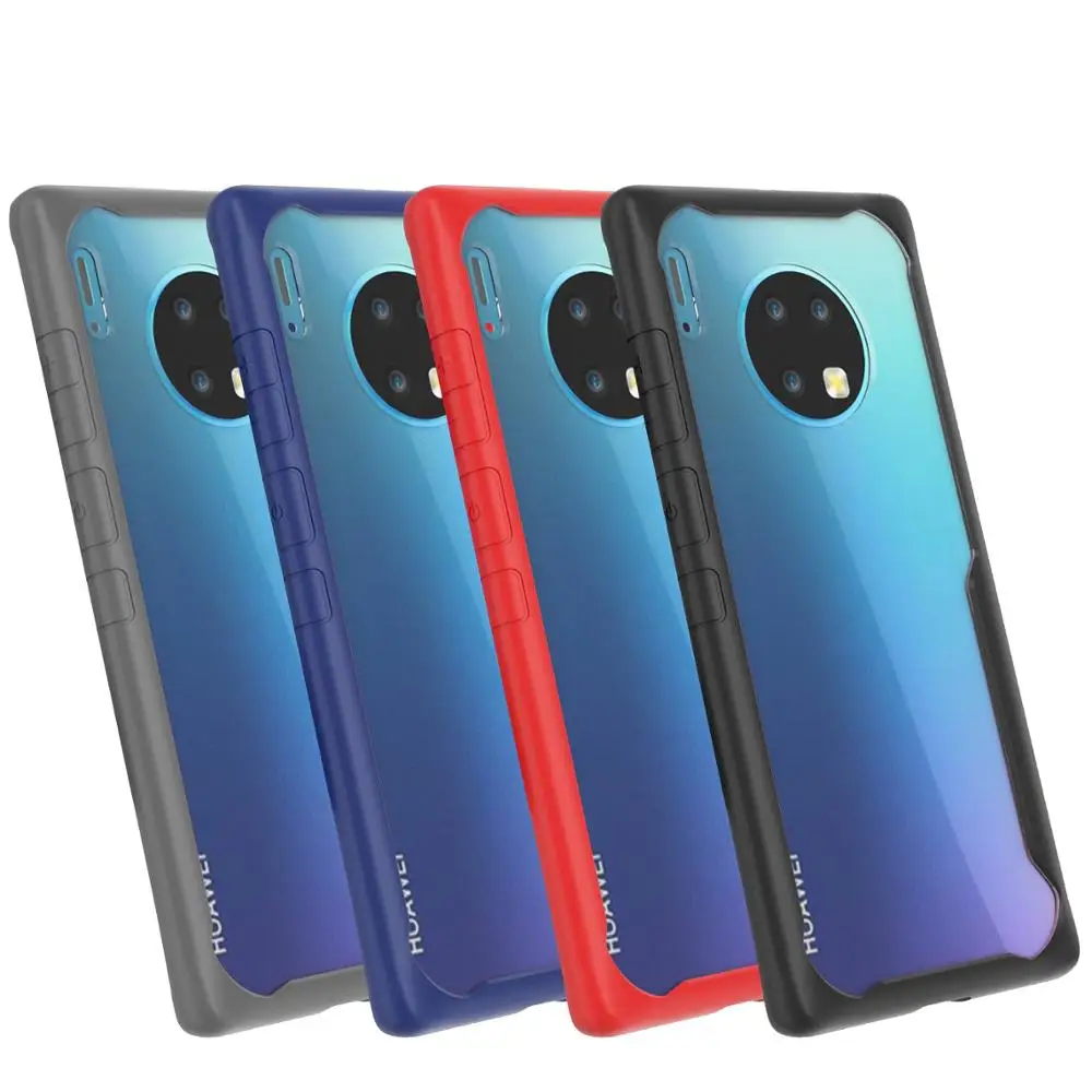 Acrylic Case for Huawei Mate 30 20 Pro Lite Anti-knock Non-slip Transparent Cover 20Pro 20Lite Fundas |