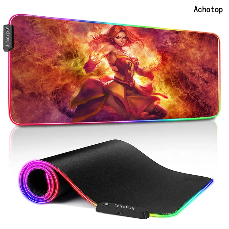 

800x300 RGB Gaming Mouse Pad XXL Computer Mousepads Super Large Rubber Speed Desk Keyboard Mouse Pad Desktop Gamer Mat USB Dota2