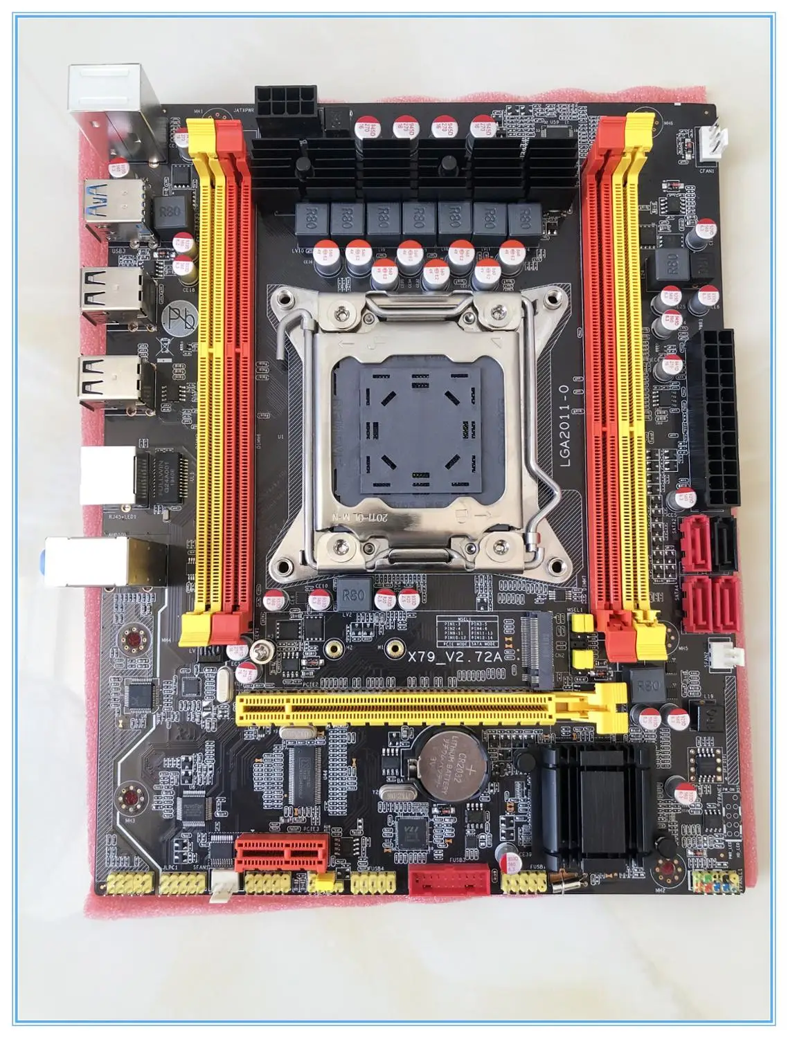 Новая материнская плата X79 v2.72A LGA 2011 для intel I7 E5-V1 E5-V2 DDR3 ECC 32GB USB2.0 X79 распродажа материнских плат для настольных ПК