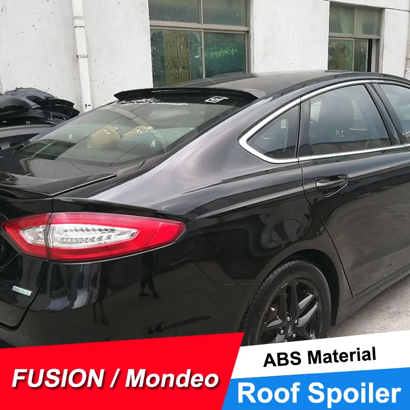 

JNCFORURC Rear Window Roof Spoiler For Ford Mondeo Fusion 2013 14 15 16 17 ABS plastic Material Rear Roof Spoiler Black White