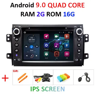 4G+ 64G Android 9,0 2 din Автомобильный мультимедийный dvd-плеер gps для Suzuki SX4 2006 2007 2008 2009 2010 2011 2012 2013 автомобиль радио obd2 dvr - Цвет: 2G 16G IPS