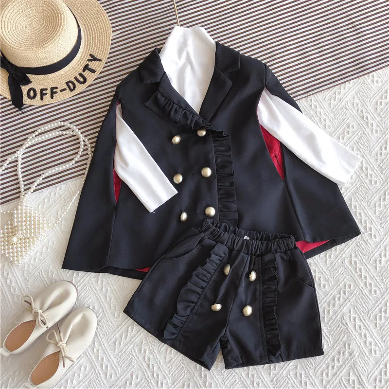 Сезон весна осень Платье для девочек Комплект одежды из 2 предметов комплекты