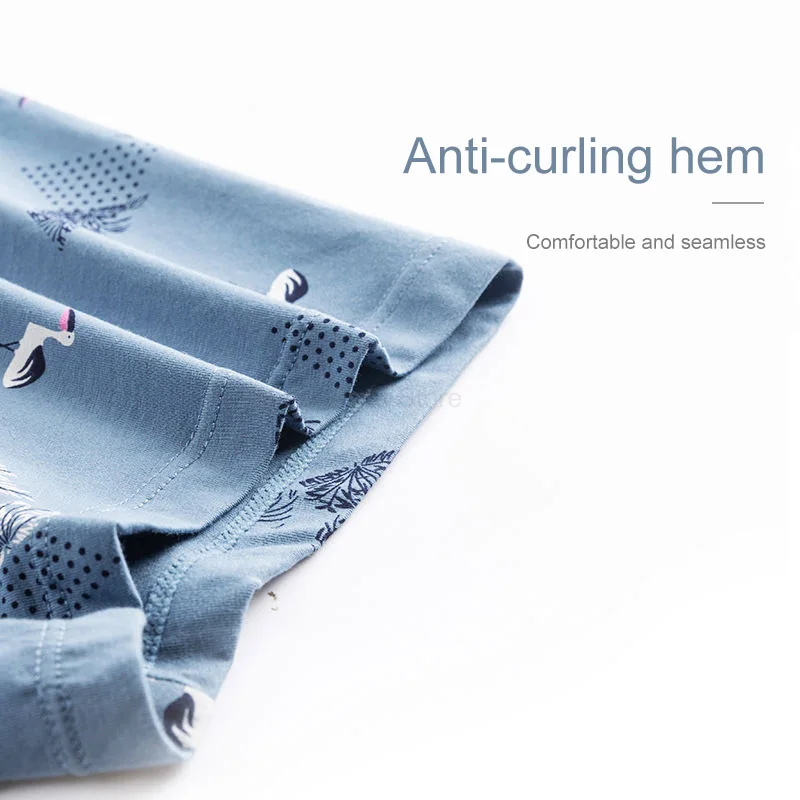 

4pcs Xiaomi MiiOW Cotton Boxer Underwear Man Comfortable Male Panties Breathable Shorts U Convex Pouch Men Printing Underpants