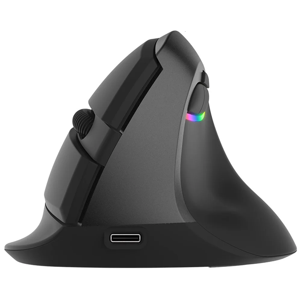 Delux M618 Bluetooth 2,4G Двухрежимная Вертикальная мышь эргономичная Беспроводная Встроенная перезаряжаемая мощность с подставкой для запястья комплект коврика для мыши