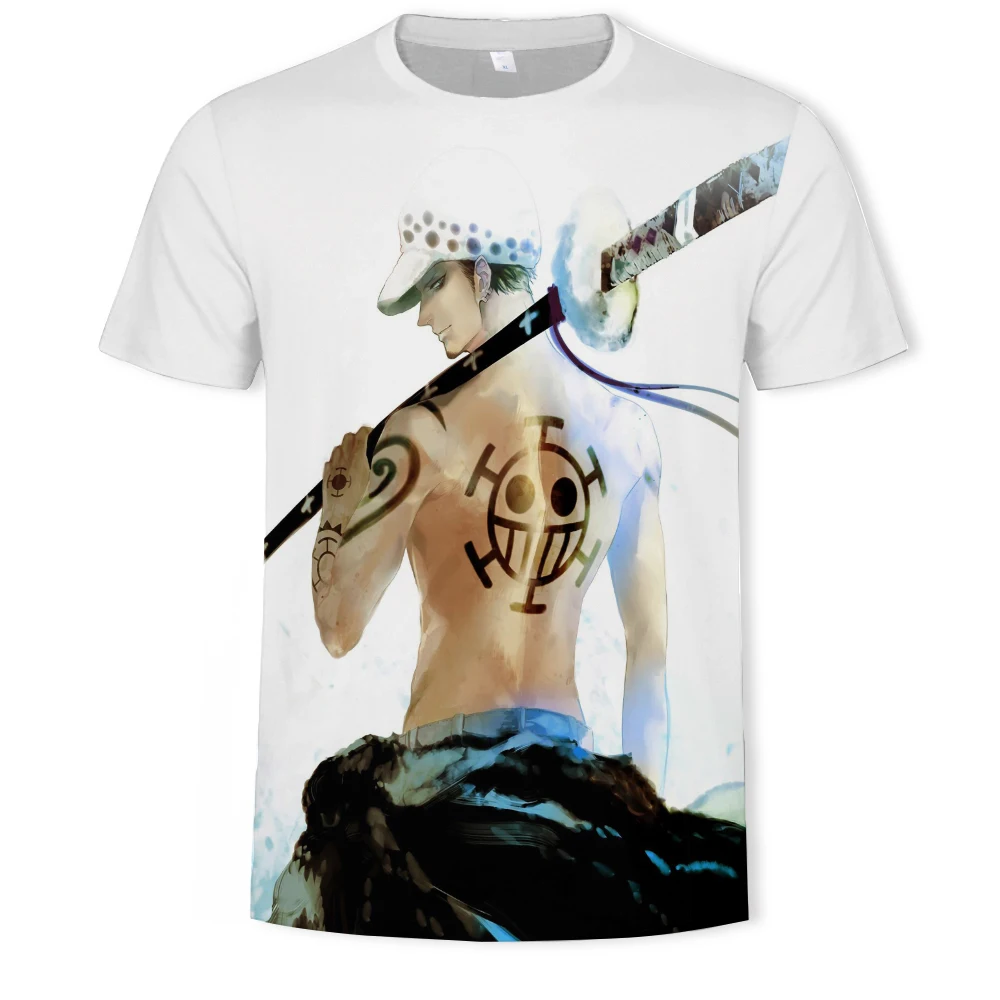 

Japanese animation 3D printing cartoon anime men's t-shirt outdoor sports fun shirt short-sleeved summer new youth clothes