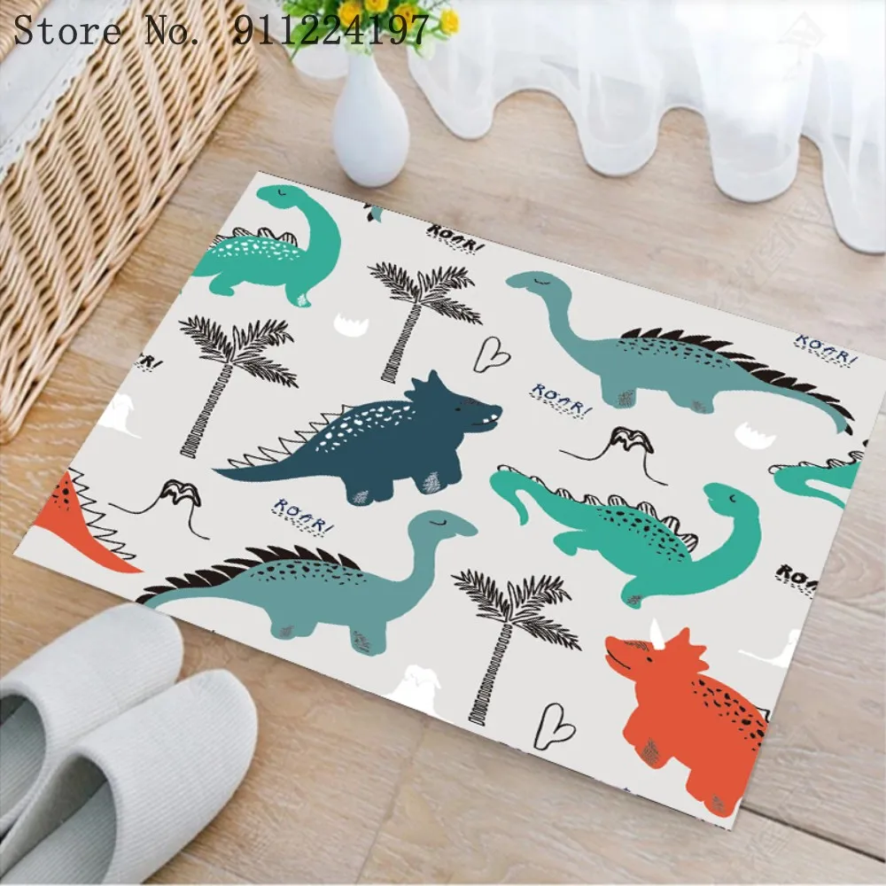 

Мультфильм ковер с животными входная дверь 3D печати ковры Гостиная коврик дома Спальня ковер анти-скольжения мат милый коврики