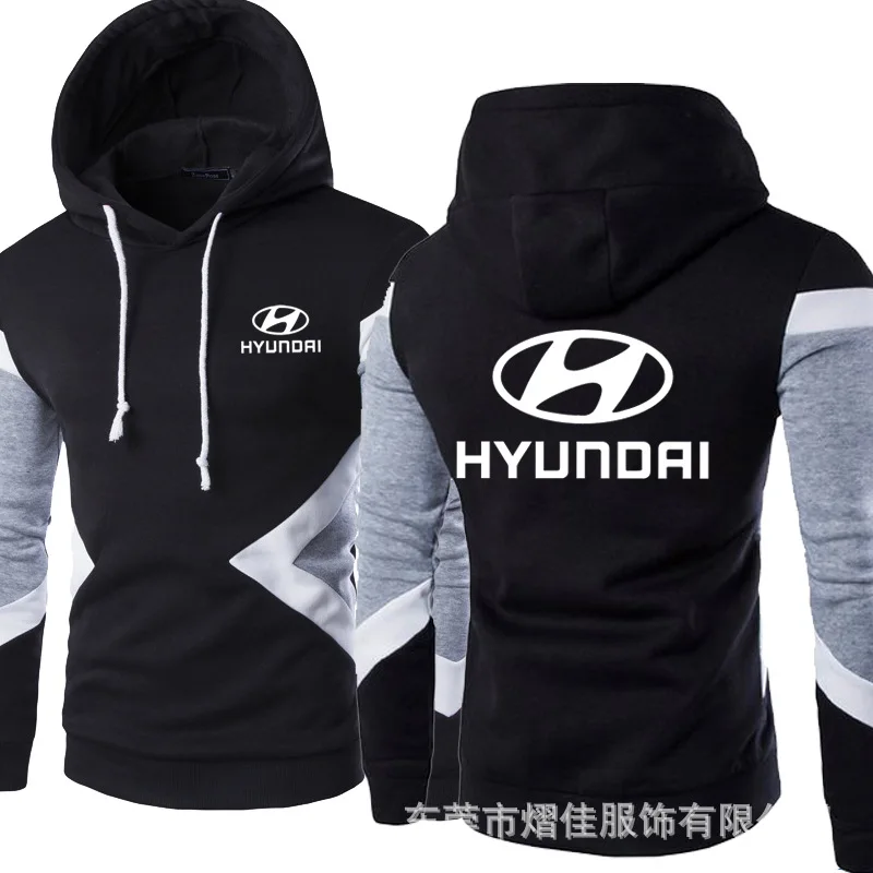 

Новинка 2021, мужские толстовки Hyundai в стиле Харадзюку, Мужская Флисовая спортивная одежда, Модный пуловер, свитшоты, повседневная одежда на м...