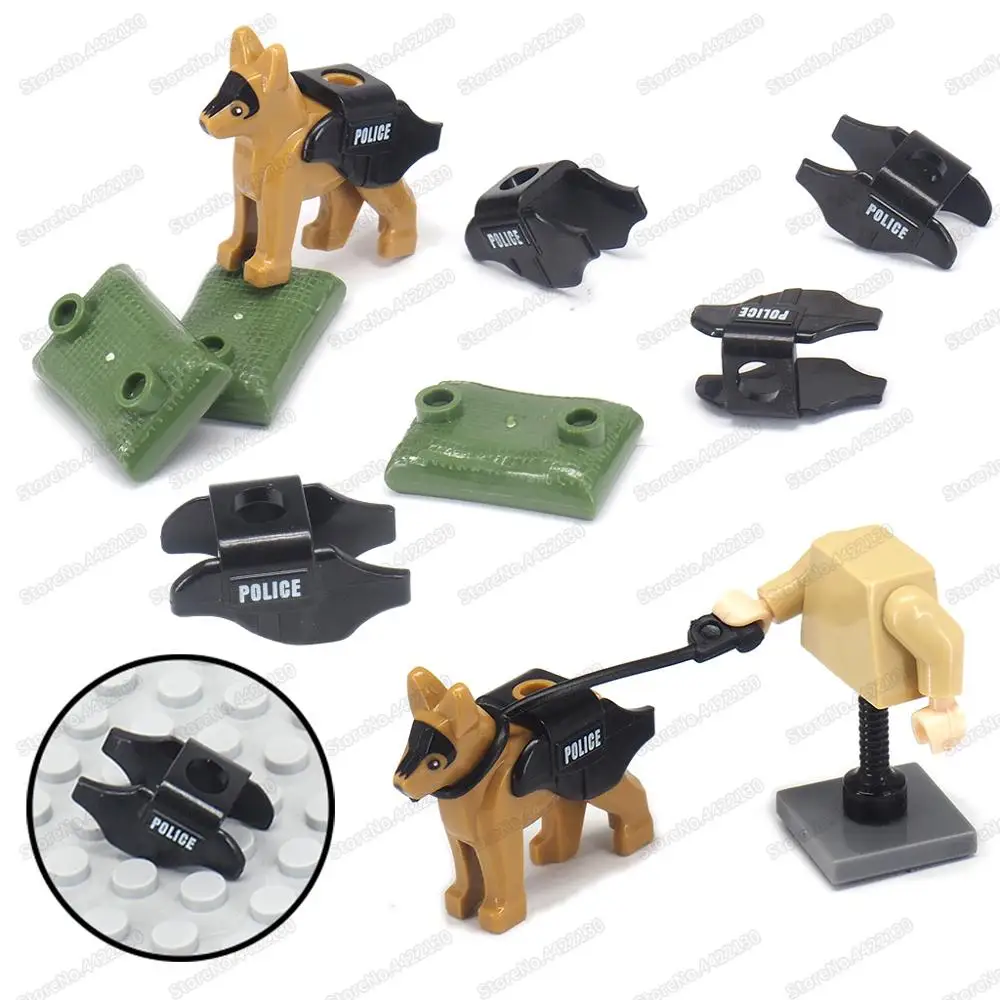 Полицейская собака пуленепробиваемый жилет строительный блок оборудование