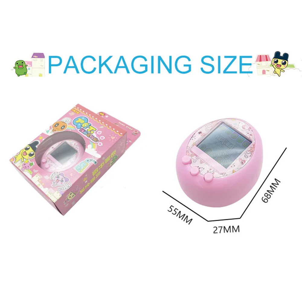 Funny Cartoon Electronic Pets Toys Nostalgic Pet Virtual Pet Interactive Toy Digital HD Color Screen Electronic Gadgets