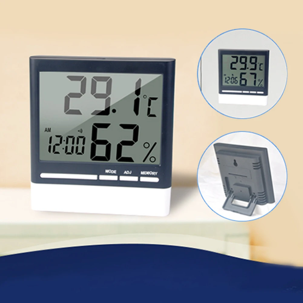 Датчик большой экран цифровой Крытый Многофункциональный гигрометр термометр