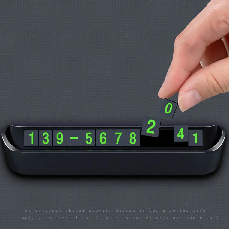 Car Temporary Parking Card Phone Number Plate Telephone Park Stop Automobile Accessories Car-styling | Автомобили и мотоциклы