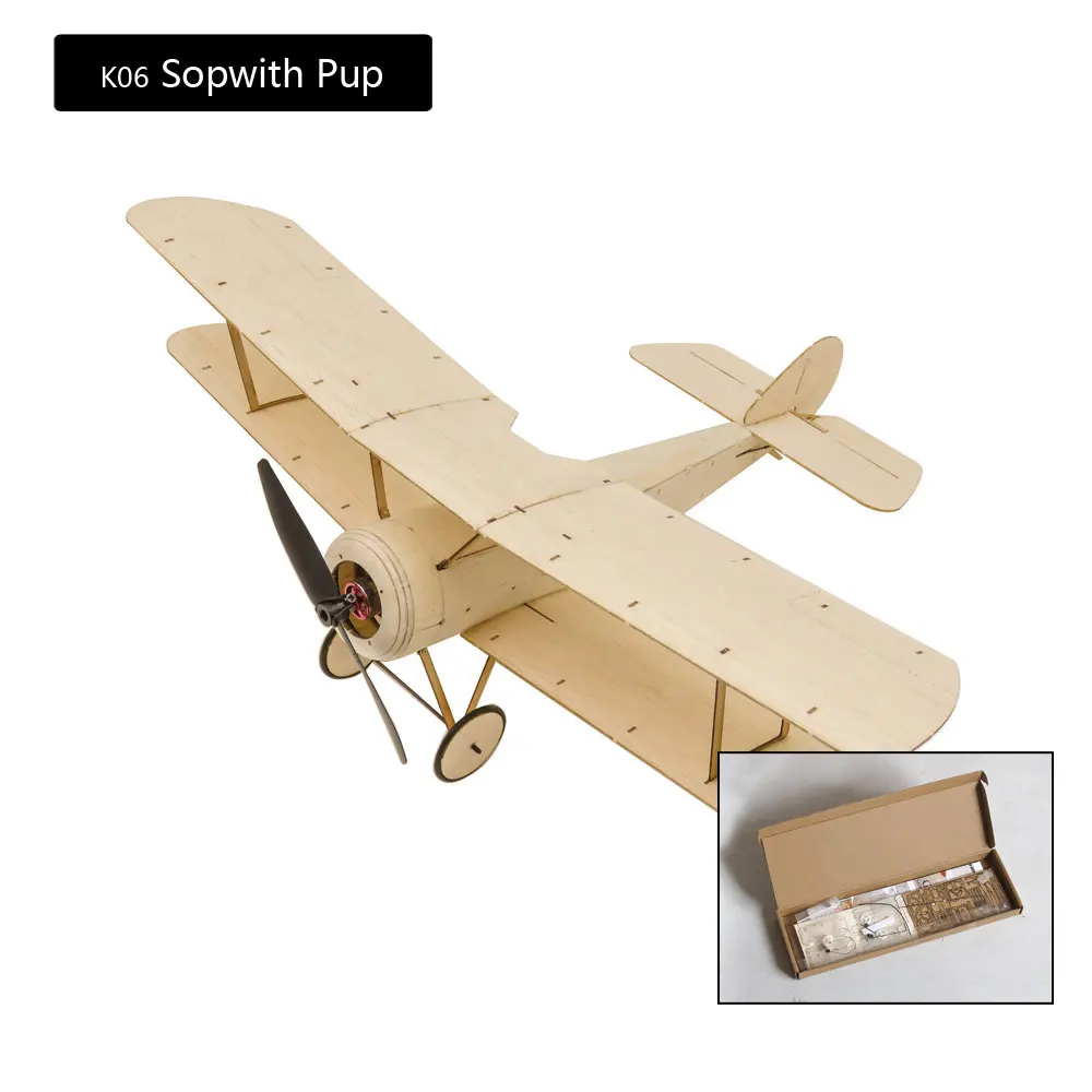 K4 + K6 ультра микро Balsawood Airplane SE5A Sopwith Pup Combo micro RC Balsa Wood Laser Cut строительный комплект с