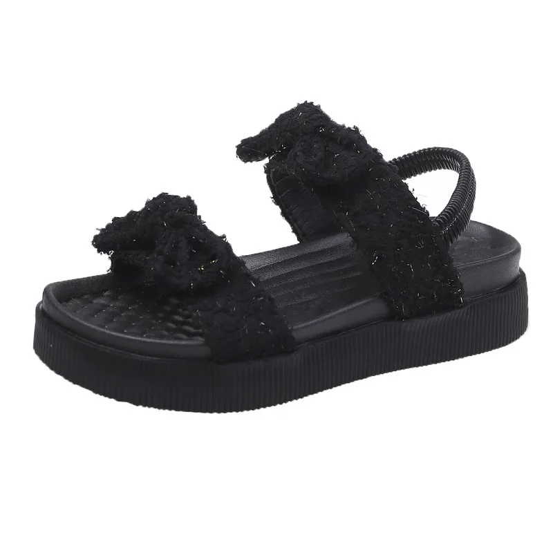 

Clogs With Heel Beach Sandal Woman Luxury Female Shoe Muffins shoe Soft 2021 Summer Thick Comfort Girls Low Flat New Elastic Ba